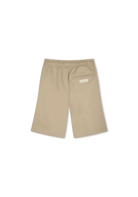 Shorts Beige Con Logo e Motivo Curb LANVIN ENFANT | N30229222